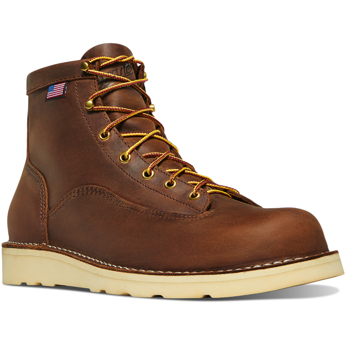 Danner Bull Run 6 Brown Work Boots Mens - South Africa 07394MXOT